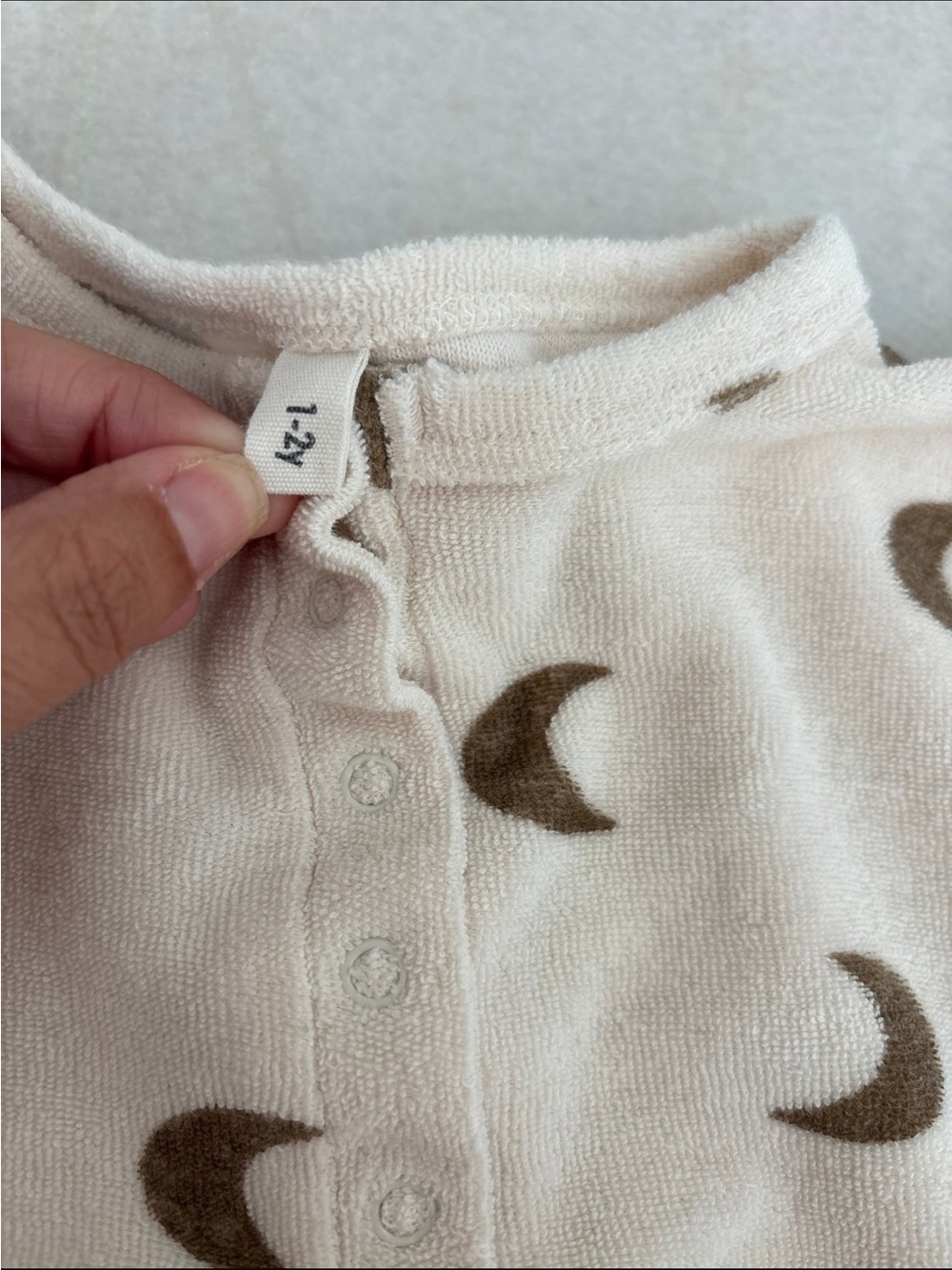 Organic Zoo Gold Midnight Terry Romper - Picture 5 of 8